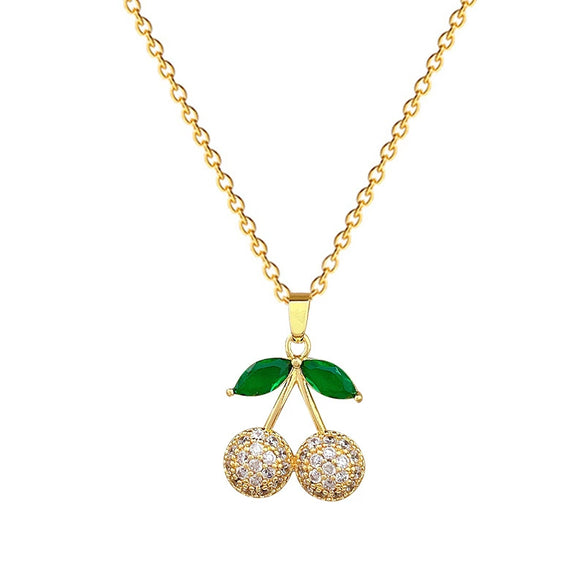 Titanium Steel Natural Geometric Style Microinlaid Electroplated Women's Necklace And Earrings Set