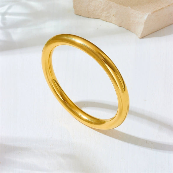 Titanium Steel Natural Style Hollow Bracelet With Electroplating And Hb Pattern