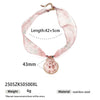 Titanium Steel Necklace For Women With Electroplating And Natural Shell Pendant