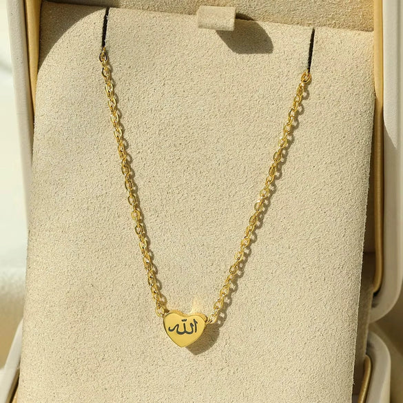 Titanium Steel Necklace Goldplated With Letters Numbers Text Pattern For Unisex Electroplated Light Luxury Style