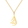Titanium Steel Necklace Goldplated With Letters Numbers Text Pattern For Unisex Electroplated Light Luxury Style