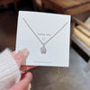 Titanium Steel Necklace Light Luxury Geometric Shell Pendant Fashion Accessories