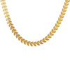 316L Stainless Steel Necklace With Gold Plated Leaf And Phoenix Tail Splicing Chain Fashion Design For Women