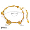 316L Stainless Steel Necklace With Radiant Semicircle Sun Pendant And Stars Sun And Moon Clouds Universe Patterns Electroplated Hiphop Style For Women
