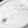 Titanium Steel Necklace With Three Dimensional Flower Design Inlaid Pearl Electroplated For Women