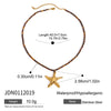Titanium Steel Non Fading Beaded Pendant Necklace With Ball Chain For Women Electroplated