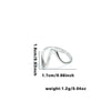 Titanium Steel Open Ring With Irregular Lines Star Heart Shape Flower Leaves Letters Numbers Text Electroplating Design