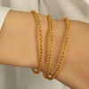316L Stainless Steel Open Twist Bracelet Minimalist Geometric Electroplated Jewelry