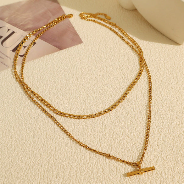 316L Stainless Steel Ot Buckle Pendant Necklace Earrings Electroplating Fashion Style