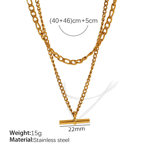 316L Stainless Steel Ot Buckle Pendant Necklace Earrings Electroplating Fashion Style