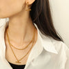 316L Stainless Steel Ot Buckle Pendant Necklace Earrings Electroplating Fashion Style