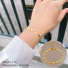 Titanium Steel Oval Sequin Constellation Gold Inlaid Women's Bracelet