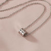 Titanium Steel Pearl Ball Chain Necklace For Women With Letters Numbers Text Pattern Simple Design And 18K Gold Electroplated Treatment