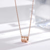 Titanium Steel Pearl Ball Chain Necklace For Women With Letters Numbers Text Pattern Simple Design And 18K Gold Electroplated Treatment