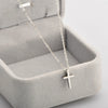 Titanium Steel Pendant Chain With Cross And Letters Numbers Text Pattern Electroplated Retro Hip Hop Style