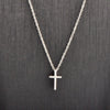 Titanium Steel Pendant Chain With Cross And Letters Numbers Text Pattern Electroplated Retro Hip Hop Style