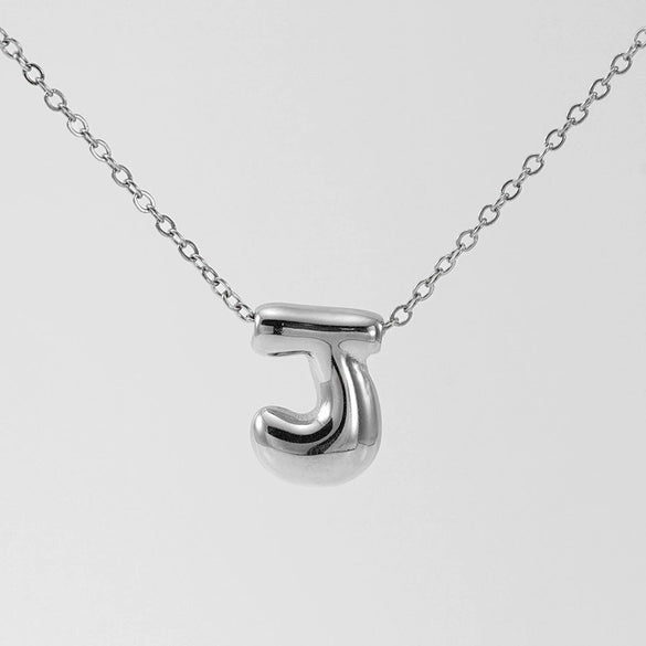 316L Stainless Steel Pendant Necklace With Letter Pattern 18K Gold Plated Unisex
