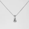 316L Stainless Steel Pendant Necklace With Letter Pattern 18K Gold Plated Unisex