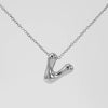 316L Stainless Steel Pendant Necklace With Letter Pattern 18K Gold Plated Unisex