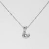 316L Stainless Steel Pendant Necklace With Letter Pattern 18K Gold Plated Unisex