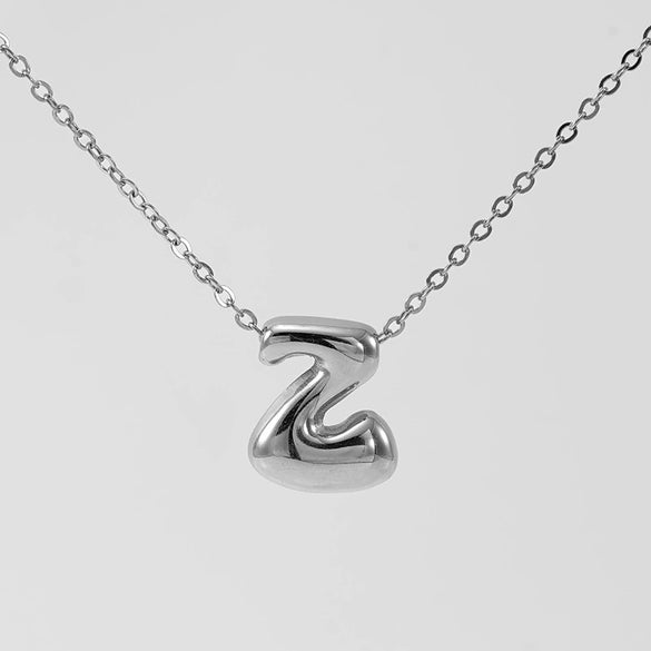 316L Stainless Steel Pendant Necklace With Letter Pattern 18K Gold Plated Unisex