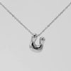 316L Stainless Steel Pendant Necklace With Letter Pattern 18K Gold Plated Unisex