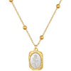 Titanium Steel Pendant Short Clavicle Chain With Geometric Pattern And Diamond Design For Female