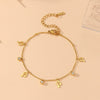 Titanium Steel Pendant With Diamond And Snowflake Pattern Electroplated Women's Bracelet Light Luxury Jewelry