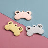 Titanium Steel Pet Pendant Jewelry Accessories Dog Bone Hollow Dog Claw Pendant Electroplating