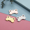 Titanium Steel Pet Pendant Jewelry Accessories Dog Bone Hollow Dog Claw Pendant Electroplating