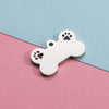 Titanium Steel Pet Pendant Jewelry Accessories Dog Bone Hollow Dog Claw Pendant Electroplating