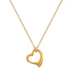 Titanium Steel Plain Circle Love Furnace Cold Necklace With Electroplating For Female Cartoon And Geometric Style