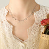 316L Stainless Steel Plated 18K Gold Clavicle Chain Necklace With Geometric Pattern In Light Luxury Style