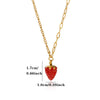 Titanium Steel Retro Floral Faux Pearl Round Pendant Necklace With Oildrop Enamel Finish And Link Chain