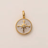 Titanium Steel Retro Geometric Pendant Necklace With Electroplating Rainbow Stars Love Pattern