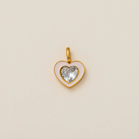 Titanium Steel Retro Geometric Pendant Necklace With Electroplating Rainbow Stars Love Pattern