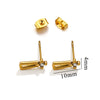 Titanium Steel Retro Old Style Women's Earrings With Heart Star Geometric Patterns And Electroplating Treatment
