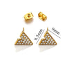 Titanium Steel Retro Old Style Women's Earrings With Heart Star Geometric Patterns And Electroplating Treatment