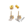 Titanium Steel Retro Old Style Women's Earrings With Heart Star Geometric Patterns And Electroplating Treatment