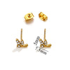 Titanium Steel Retro Old Style Women's Earrings With Heart Star Geometric Patterns And Electroplating Treatment