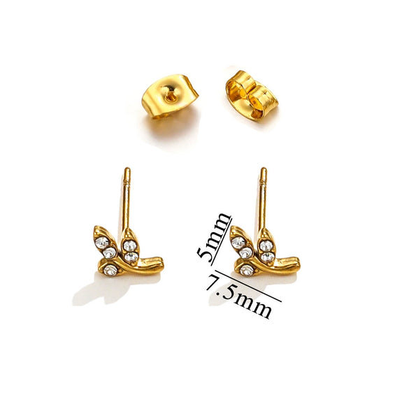 Titanium Steel Retro Old Style Women's Earrings With Heart Star Geometric Patterns And Electroplating Treatment