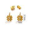 Titanium Steel Retro Old Style Women's Earrings With Heart Star Geometric Patterns And Electroplating Treatment