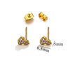 Titanium Steel Retro Old Style Women's Earrings With Heart Star Geometric Patterns And Electroplating Treatment