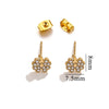 Titanium Steel Retro Old Style Women's Earrings With Heart Star Geometric Patterns And Electroplating Treatment