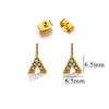 Titanium Steel Retro Old Style Women's Earrings With Heart Star Geometric Patterns And Electroplating Treatment