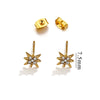 Titanium Steel Retro Old Style Women's Earrings With Heart Star Geometric Patterns And Electroplating Treatment