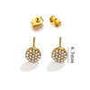 Titanium Steel Retro Old Style Women's Earrings With Heart Star Geometric Patterns And Electroplating Treatment