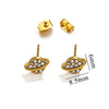Titanium Steel Retro Old Style Women's Earrings With Heart Star Geometric Patterns And Electroplating Treatment