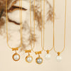 316L Stainless Steel Retro Pearl Necklace With Gold Plating For Women