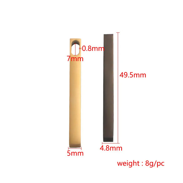 Wholesale Jewelry Retro Simple Style Geometric Customization Laser Engraving Titanium Steel 18K Gold Plated Plating Pendant Necklace